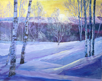 Yellow Skied Winter's Day