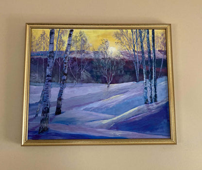 Yellow Skied Winter's Day